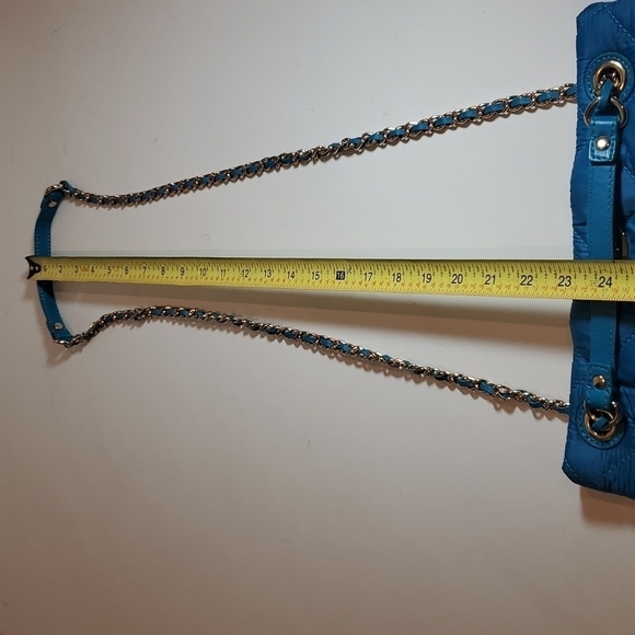 Vintage Crossbody DKNY Quilted Chain Clutch Baguette - Picture 11 of 12